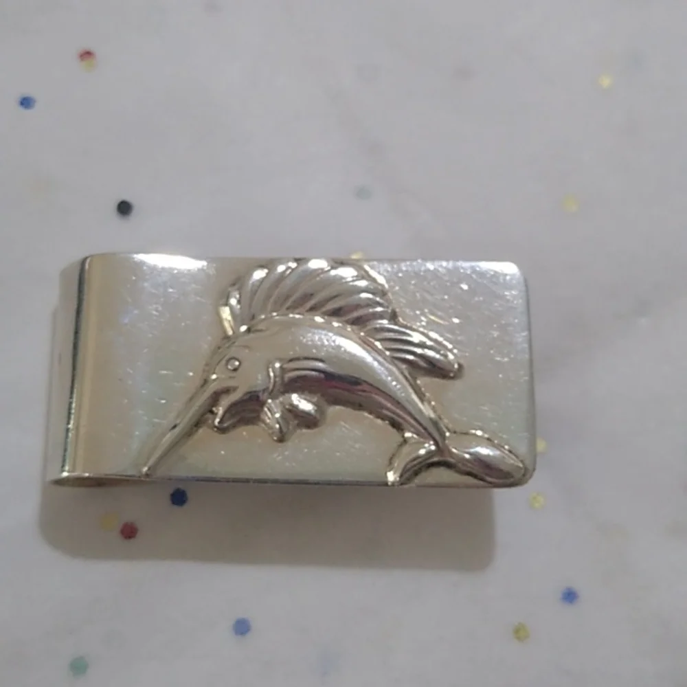 Vintage Taxco Mexico SS Sailfish Marlin Money Clip Baja Cabo San Lucas F…